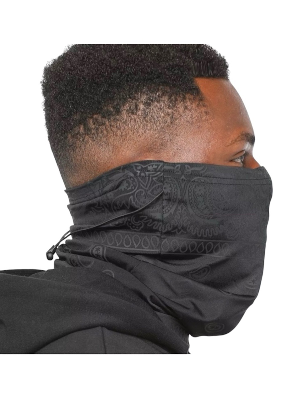 Saint Morta Black Snood Gator Mask Bandana  Cold Protection Skiing Snow NWT